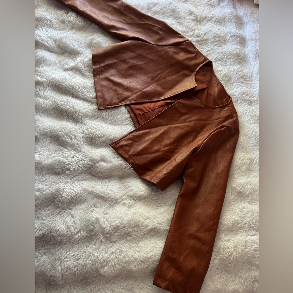 SHEIN Copper Satin Fabric